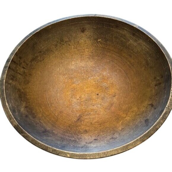 Primitive Large Wooden Dough Bowl - Picture 1 of 6